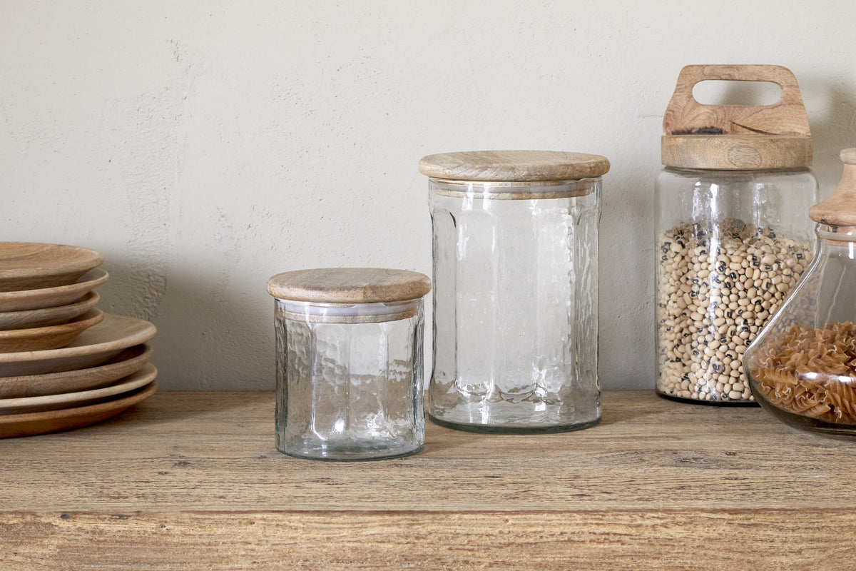 Igoko Medium Recycled Glass Storage Jar - Clear