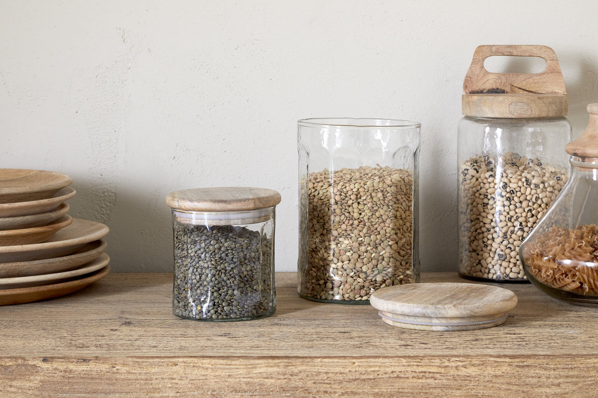 Igoko Medium Recycled Glass Storage Jar - Clear