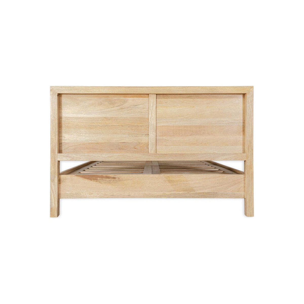 Indali Super King Mango Wood Bed Frame - Natural
