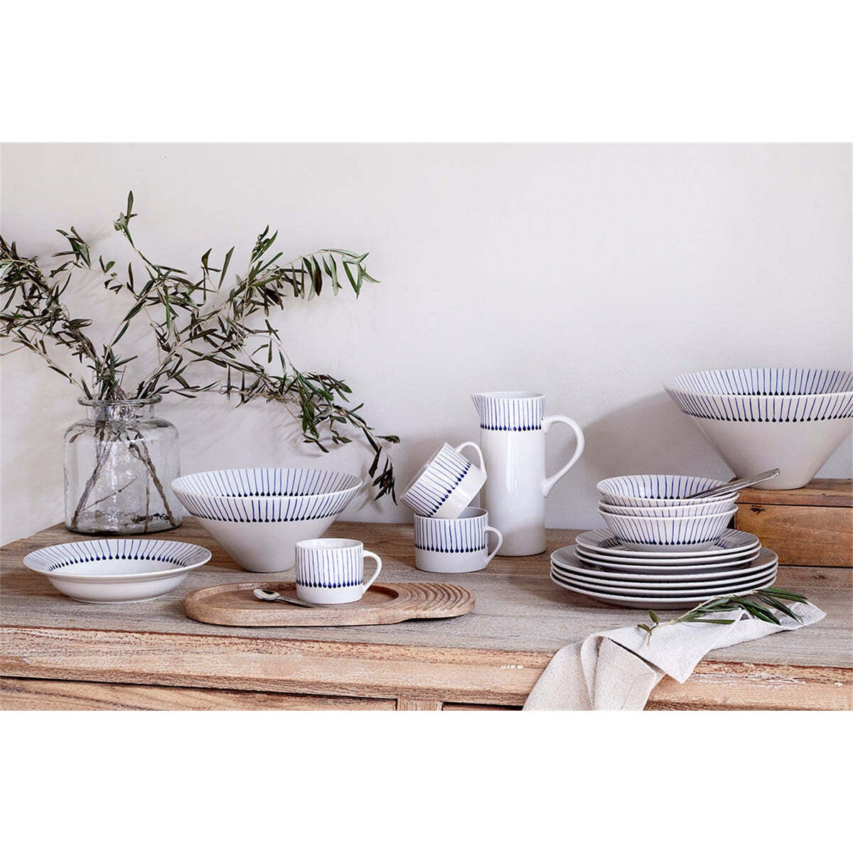 Iba Ceramic Dinner Plate - Indigo