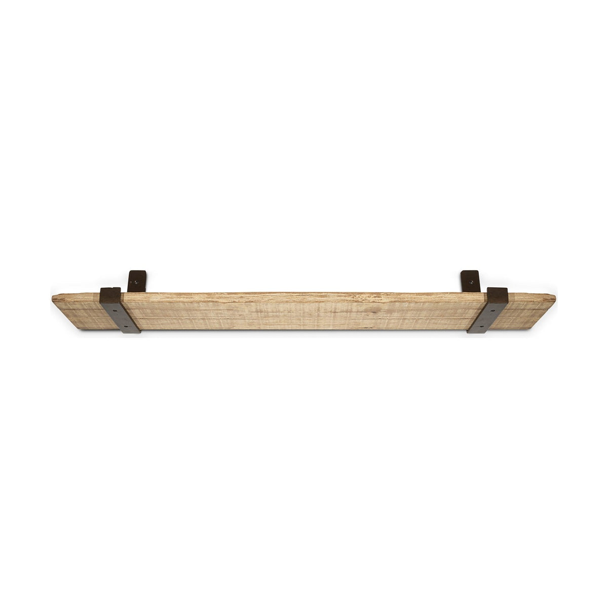 Ibo Large Reclaimed Wood & Iron Wall Shelf - Natural