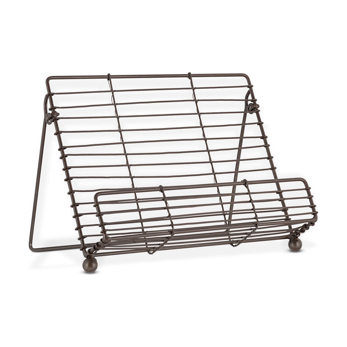 Inkollu Wire Cookbook Stand - Aged Brass
