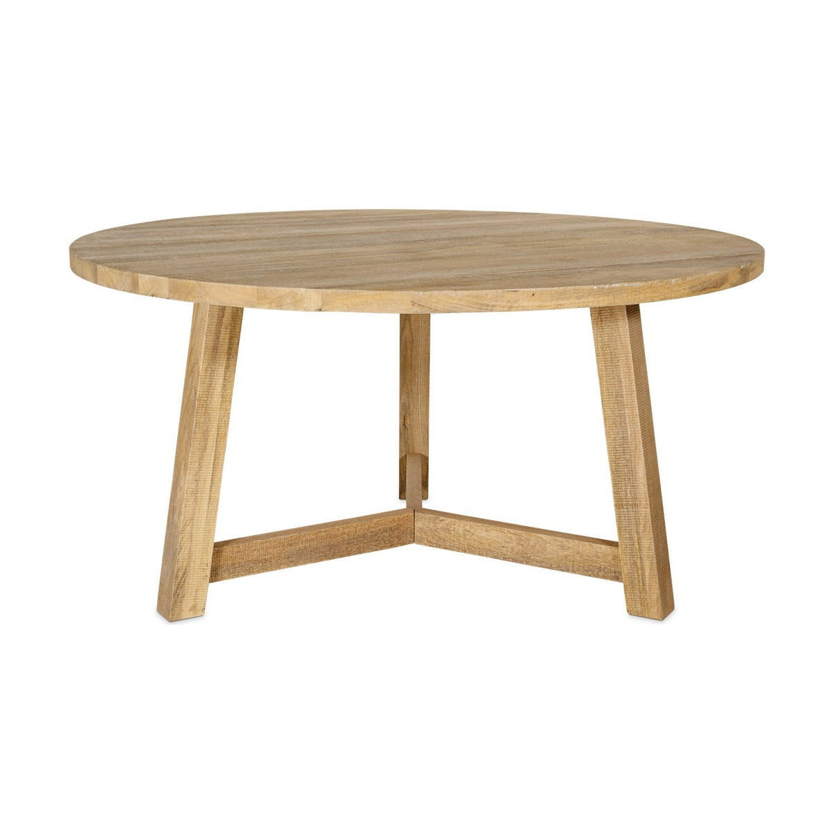 Indali Large Round Mango Wood Dining Table - Natural