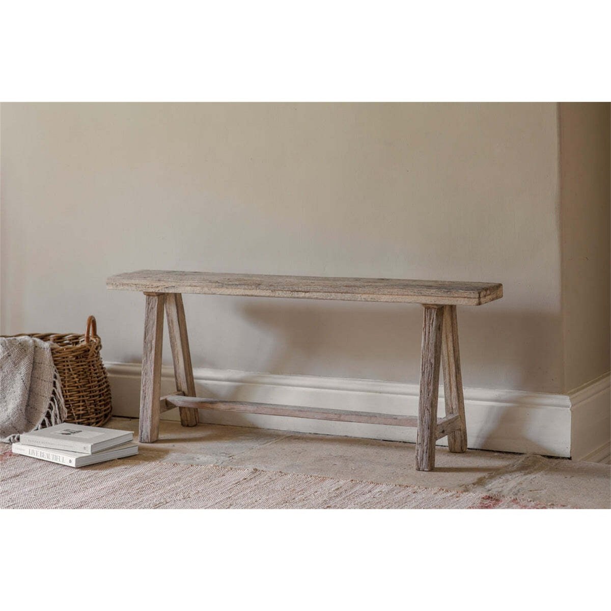 Ibo Reclaimed Wood Long Bench - Natural