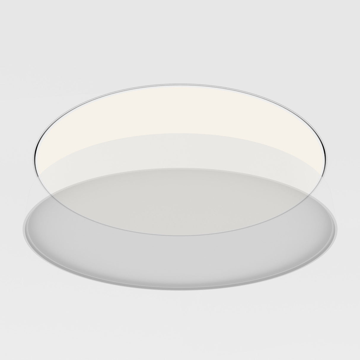 Close-up of Zon Mounting Ring in white, highlighting its clean lines and smooth finish