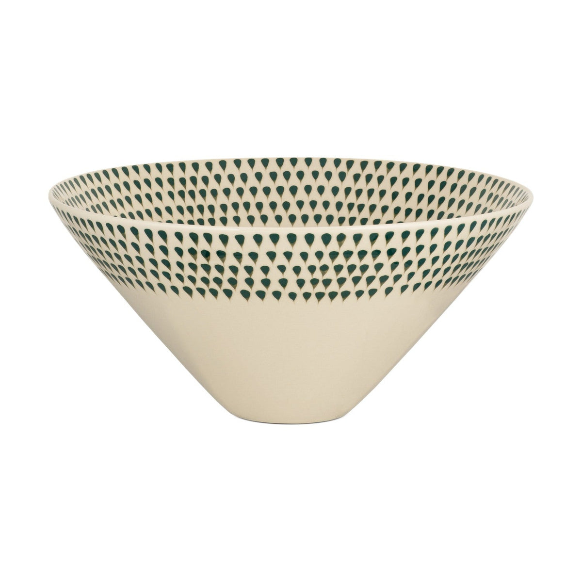 Juniper Drop Large Serving Bowl - Cream & Juniper