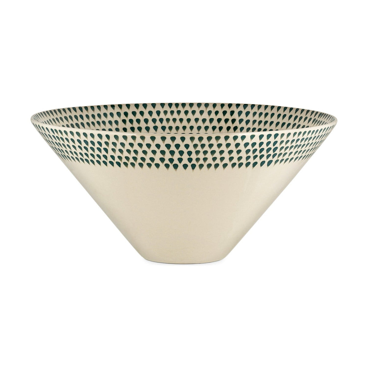 Juniper Drop Medium Serving Bowl - Cream & Juniper