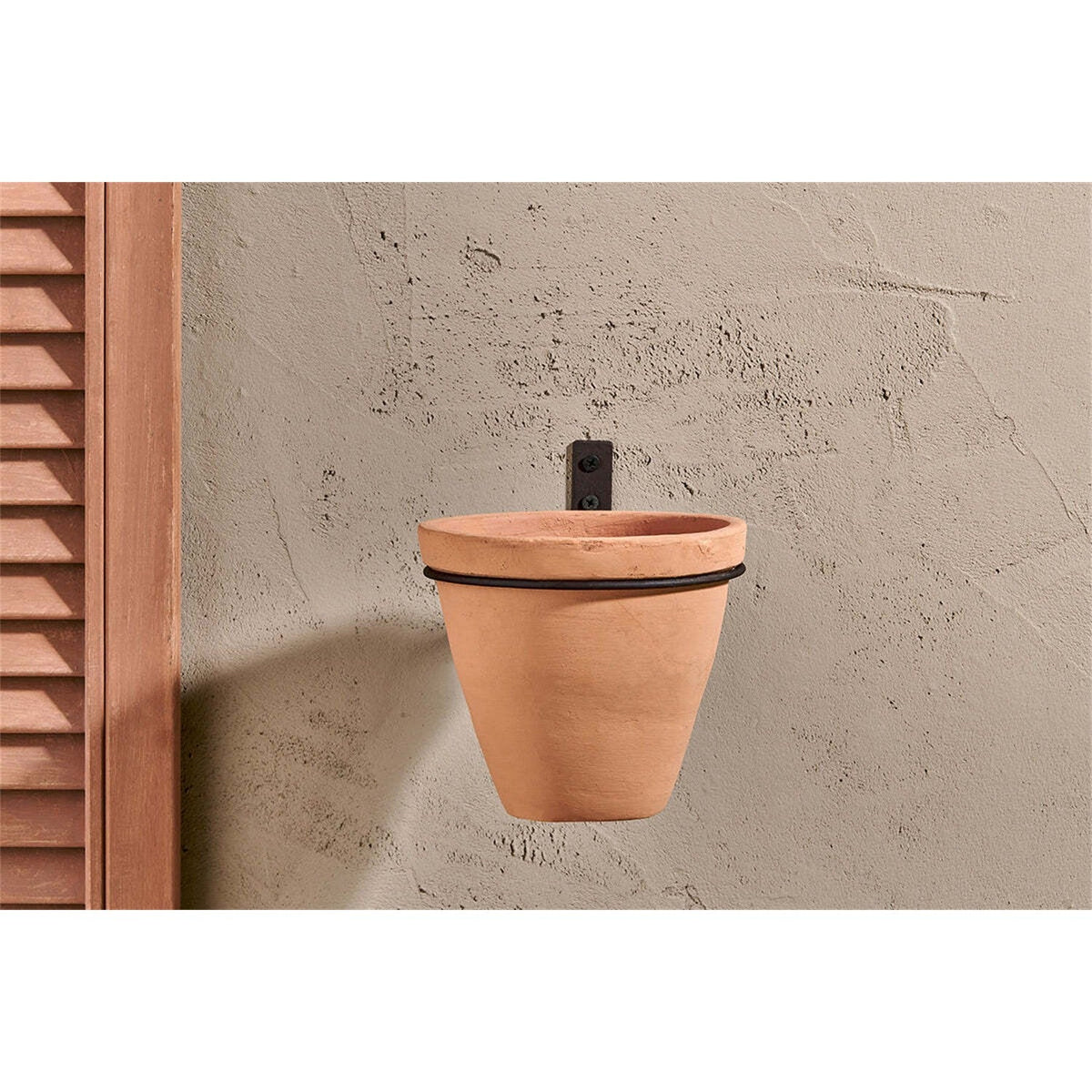 Jara Single Wall Hanging Planter - Terracotta & Rust