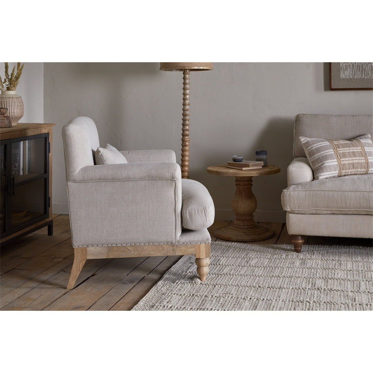 Kashi Linen Armchair - Natural