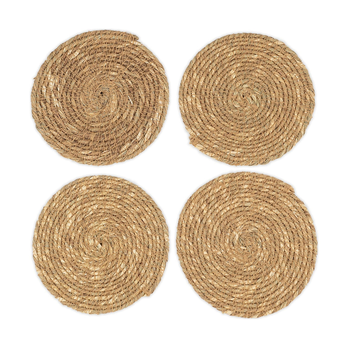 Keso Woven Coasters - Brown - Set of 4