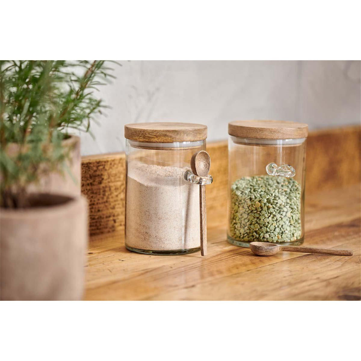 Kossi Large Glass Storage Jar - Clear