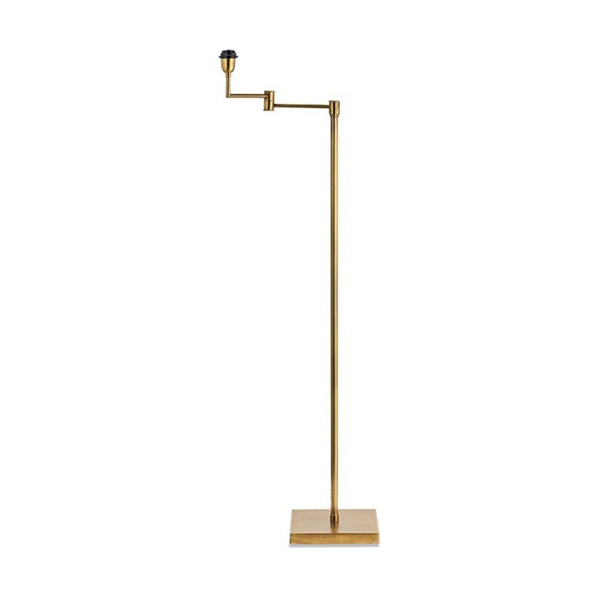 Kara Iron Floor Lamp Base - Brass