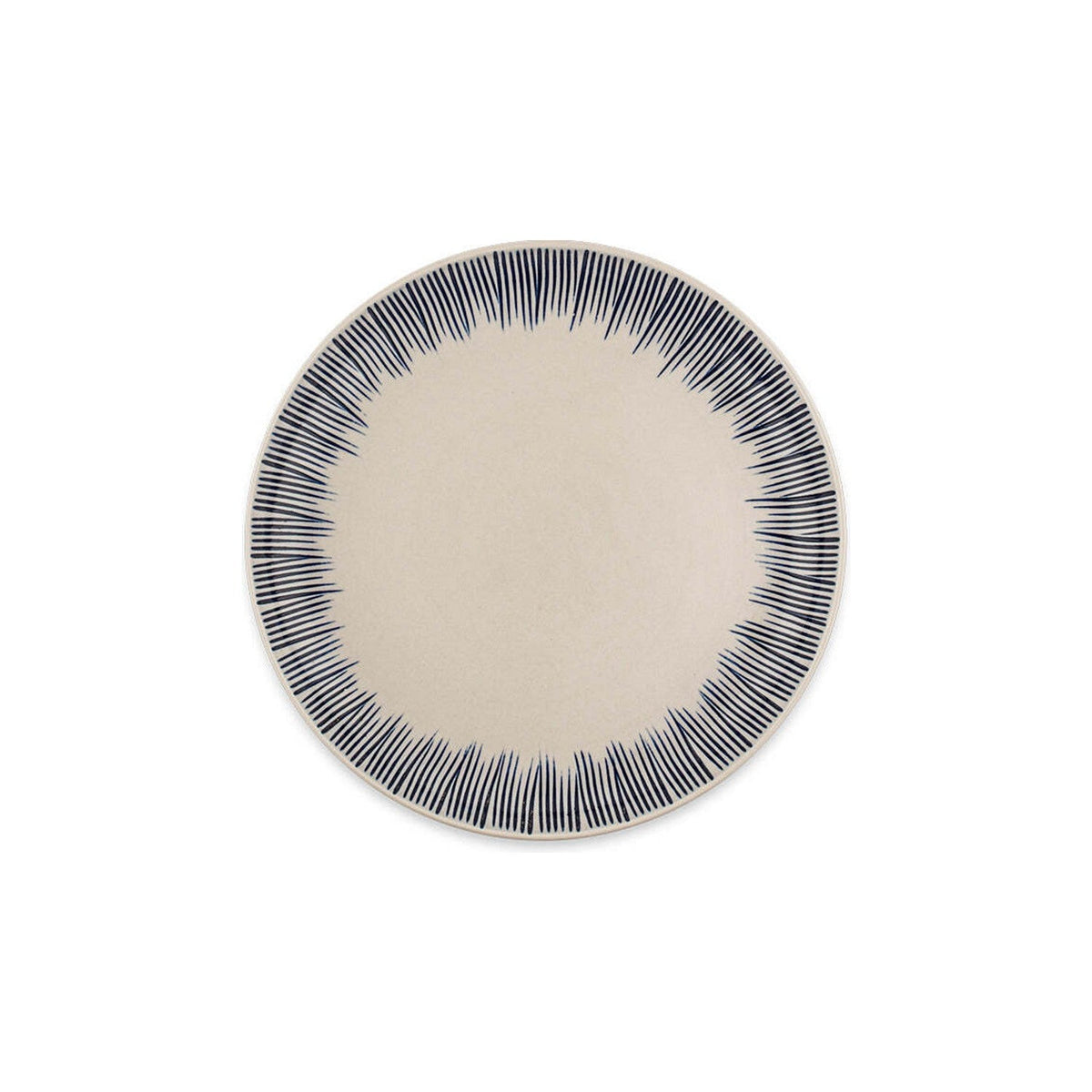 Karuma Stoneware Dinner Set - Blue & White - Set of 12