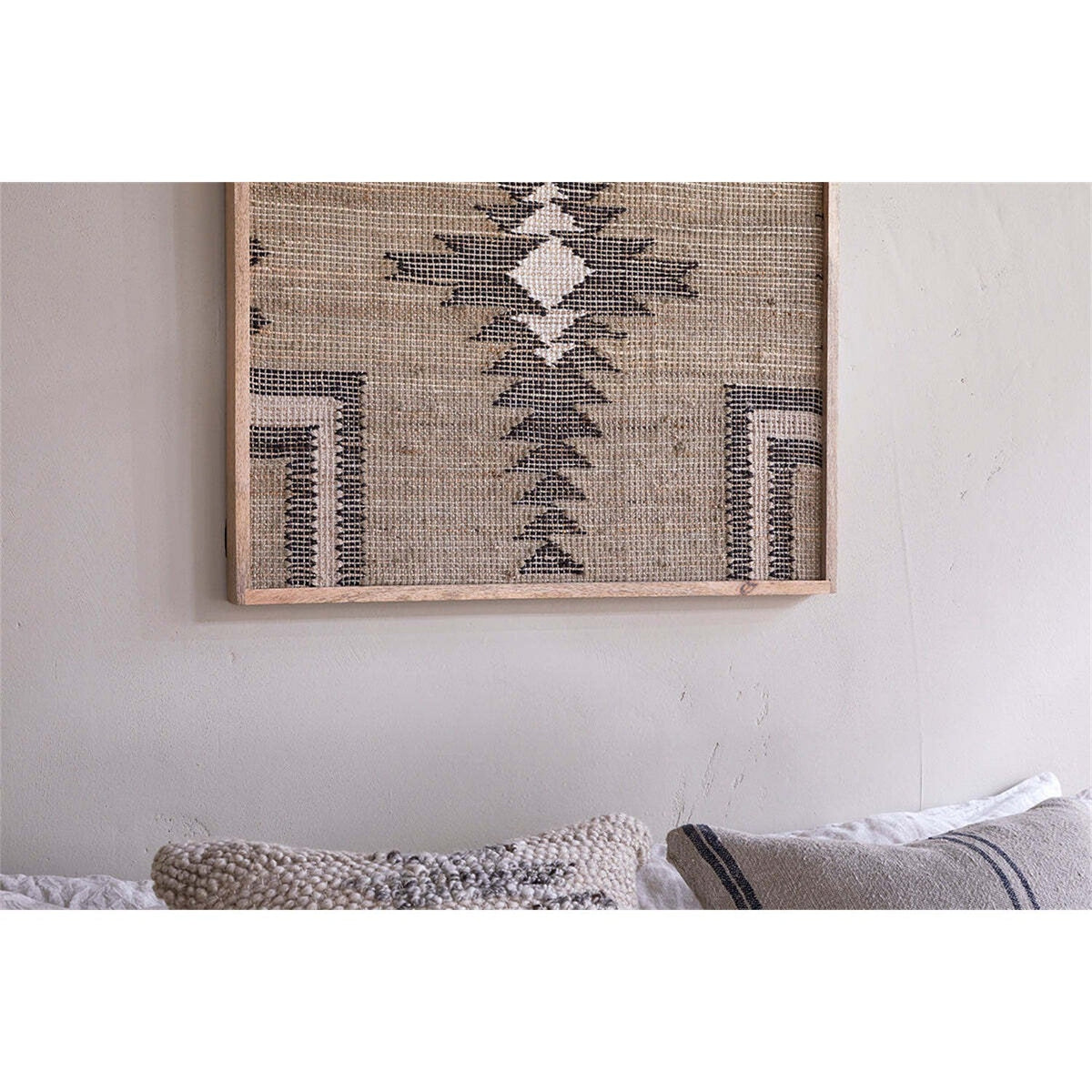 Katong Textured Woven Wall Art - Grey