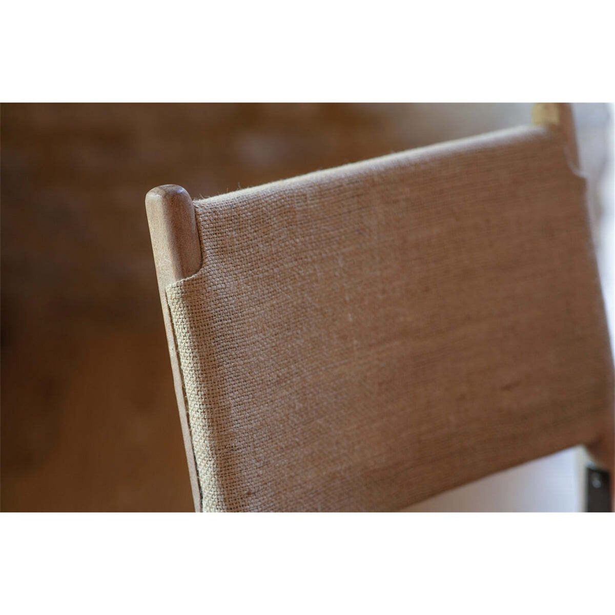 Nayan Leather & Jute Counter Stool - Tan