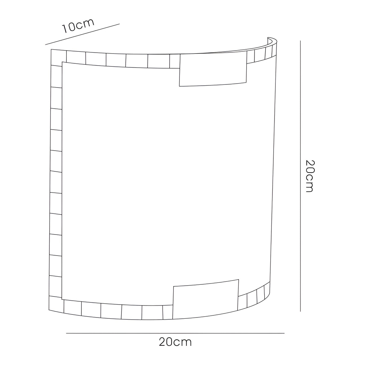 Caprice 1 Light Wall Light - Opal White