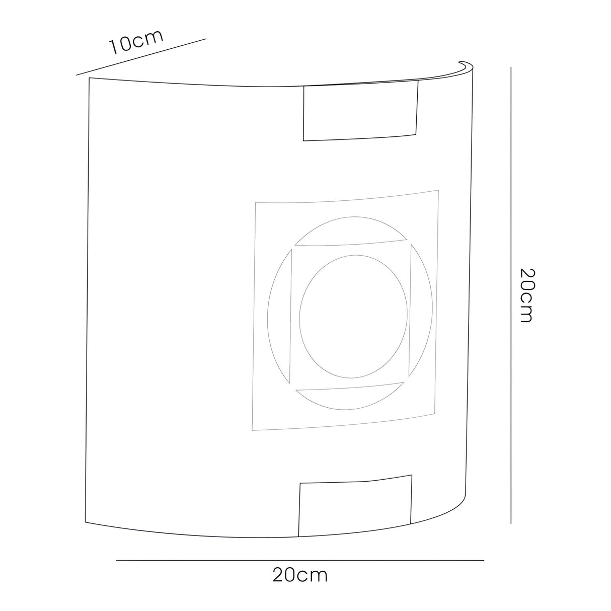 Caprice 1 Light Wall Light - Opal White