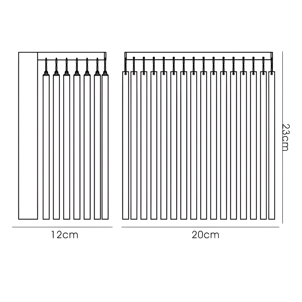 Zanthe 2 Light Glass Wall Light - Polished Chrome