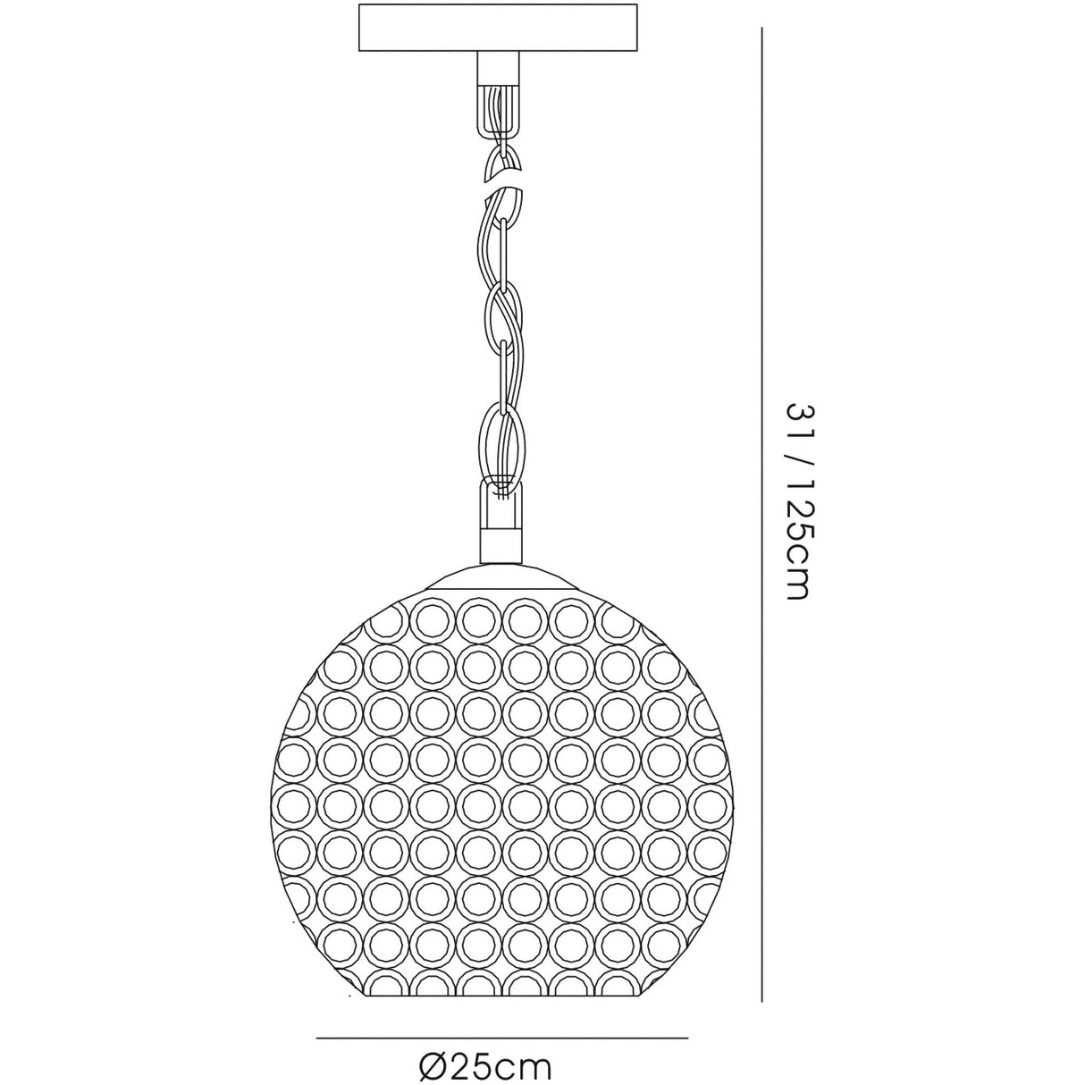 Ava 4 Light Crystal Pendant Light – Polished Chrome