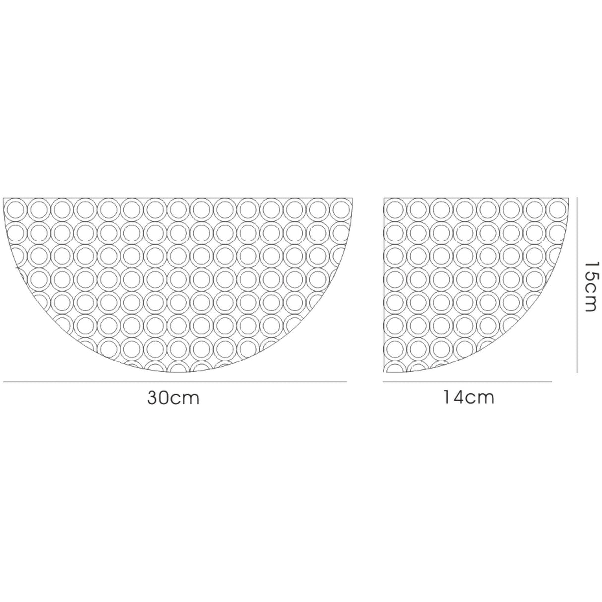 Ava Circular 2 Light Crystal Wall Light - Gold