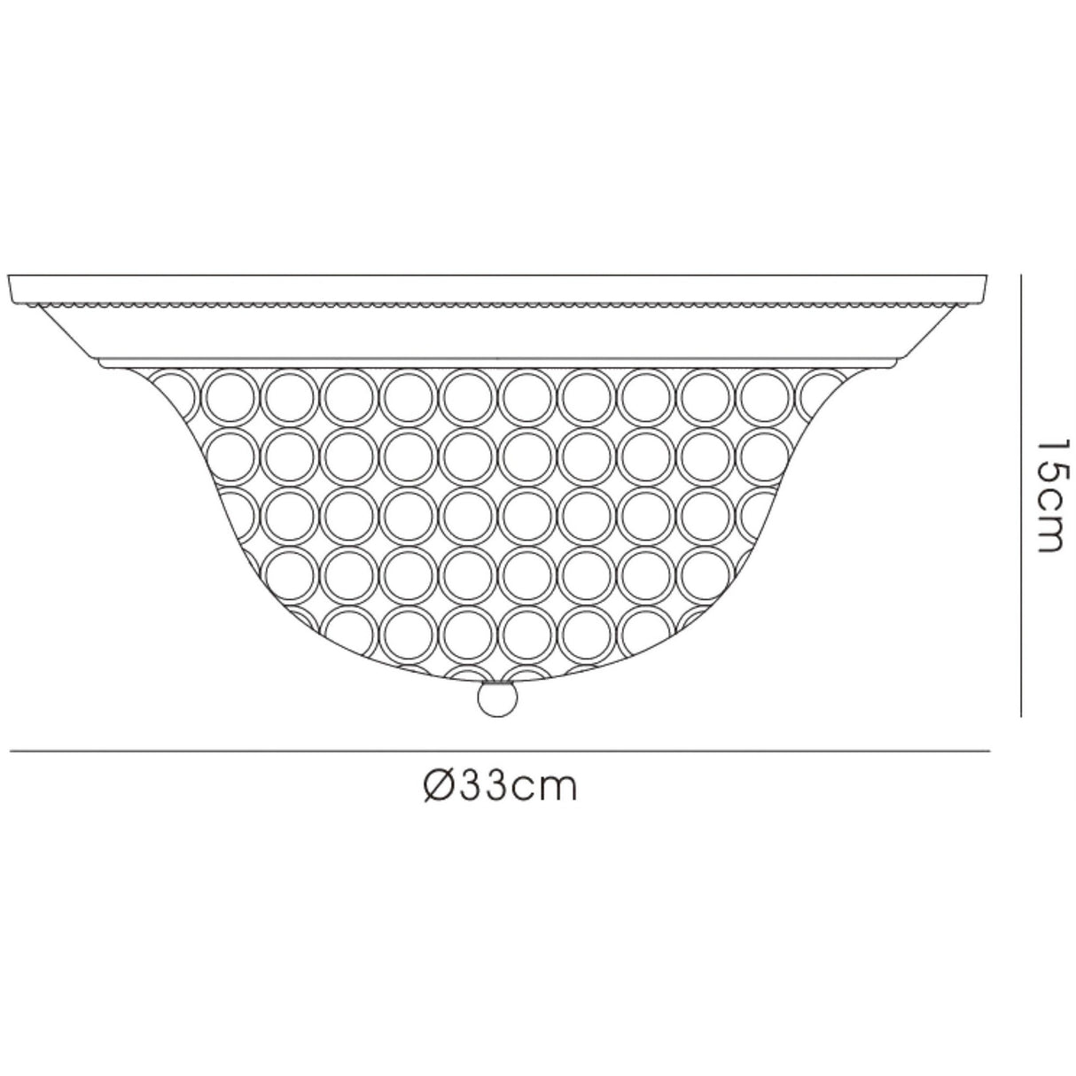 Paloma 2 Light Medium Crystal Flush Ceiling Light - Satin Nickel