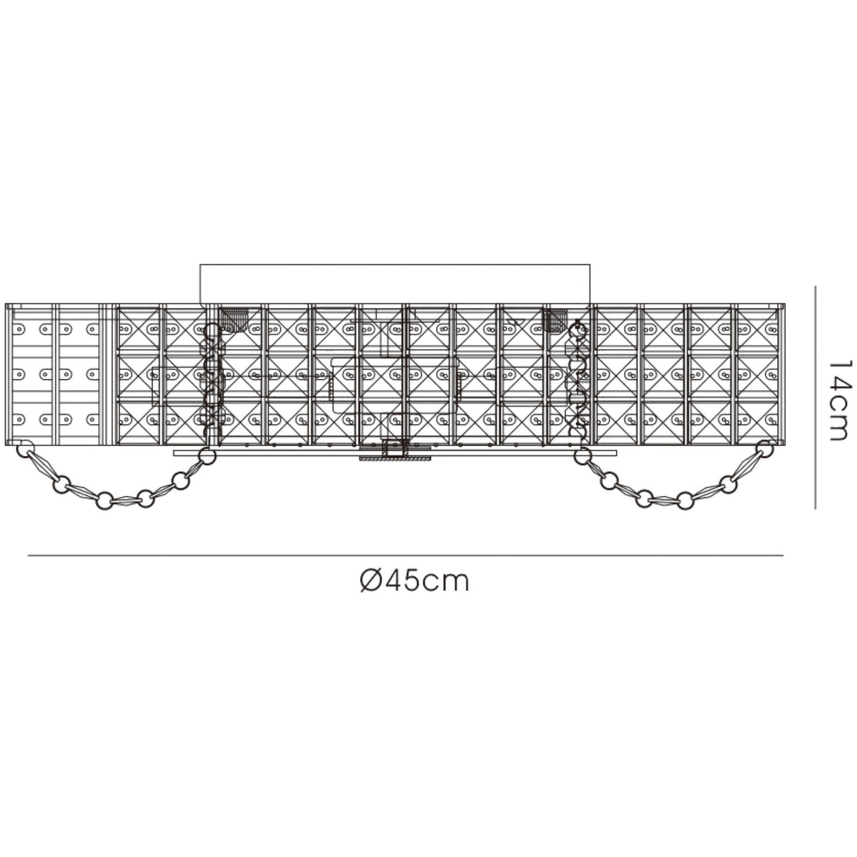 Enya 6 Light Crystal Flush Ceiling Light - Polished Chrome