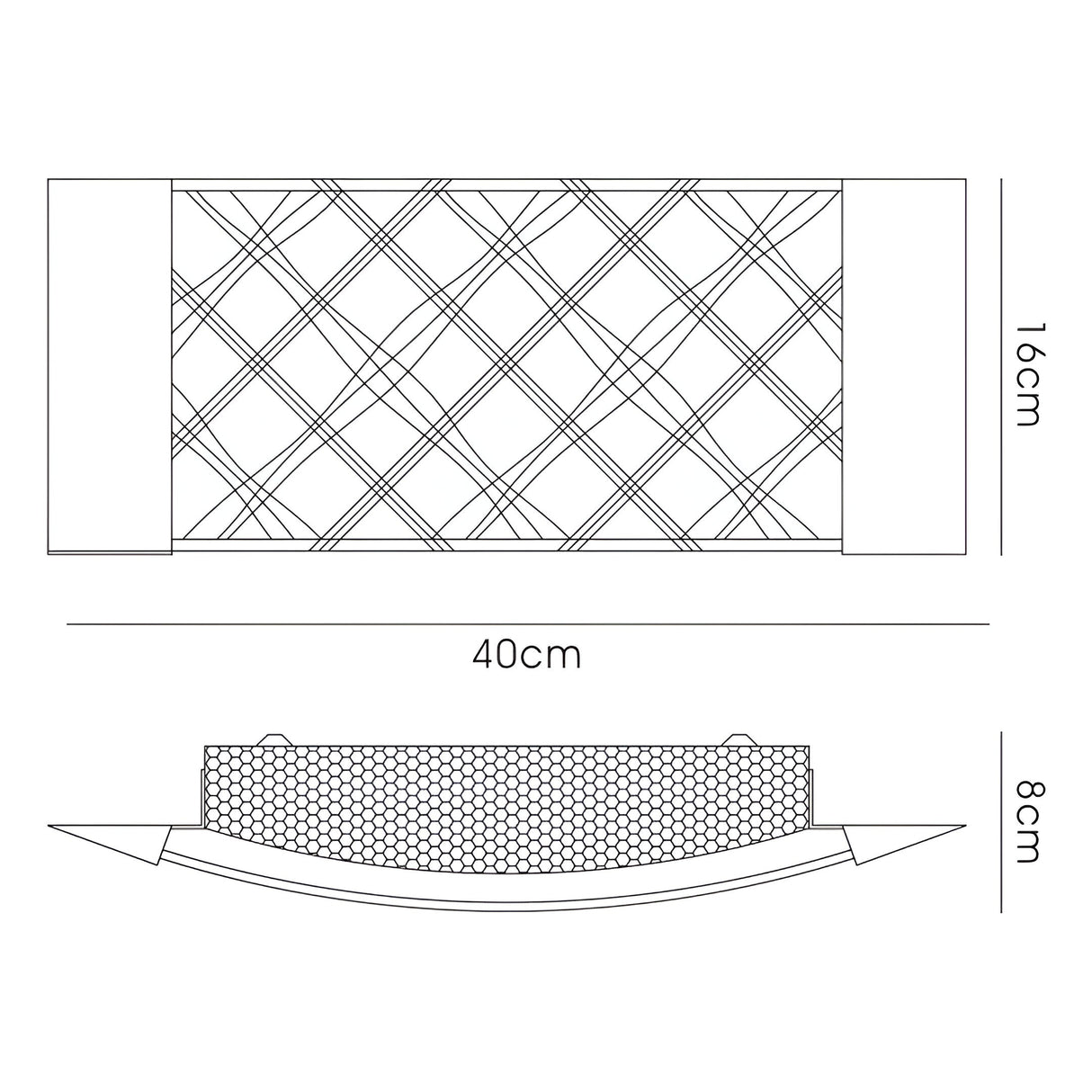 Aries 2 Light Glass Wall Light - Polished Chrome