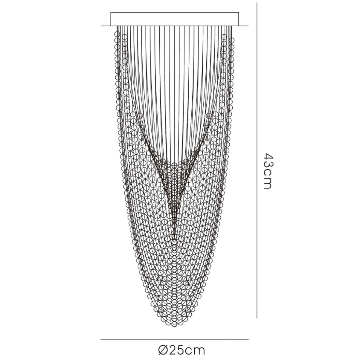 Camilla 1 Light Crystal Semi-Flush Ceiling Light – Polished Chrome