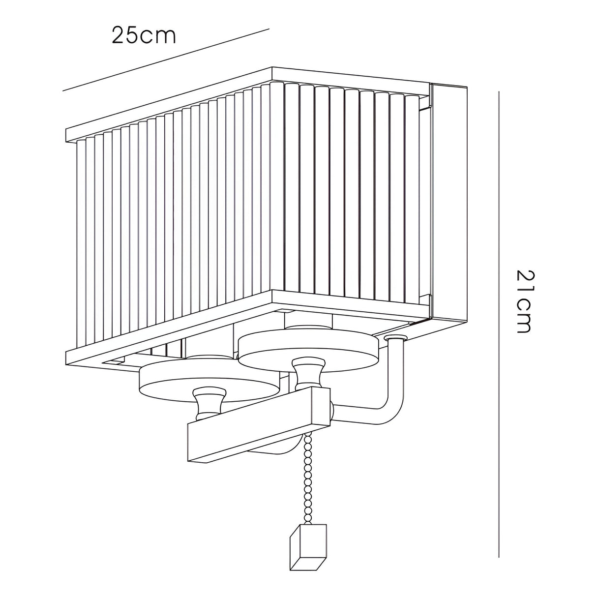 Vanessa 2 Light Crystal Wall Light With Switch - Chrome