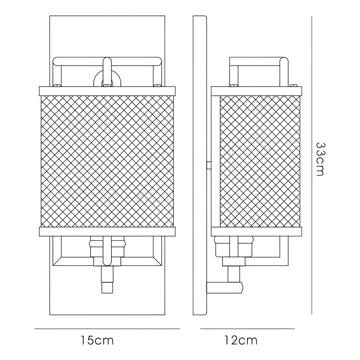 Parker 1 Light Wall Light - Zinc & Brushed Nickel