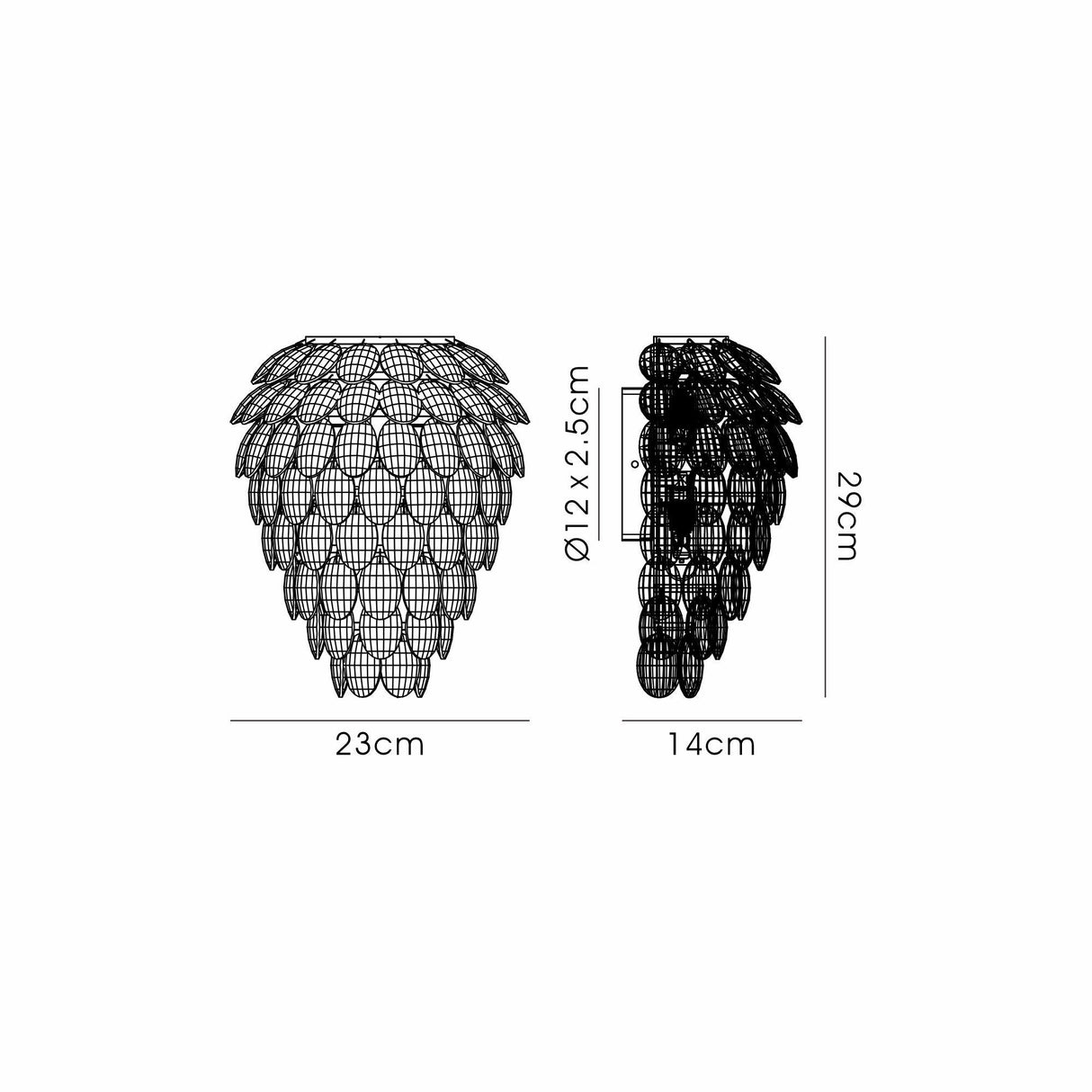 Coniston 4 Light Bathroom Crystal Wall Light - Brass