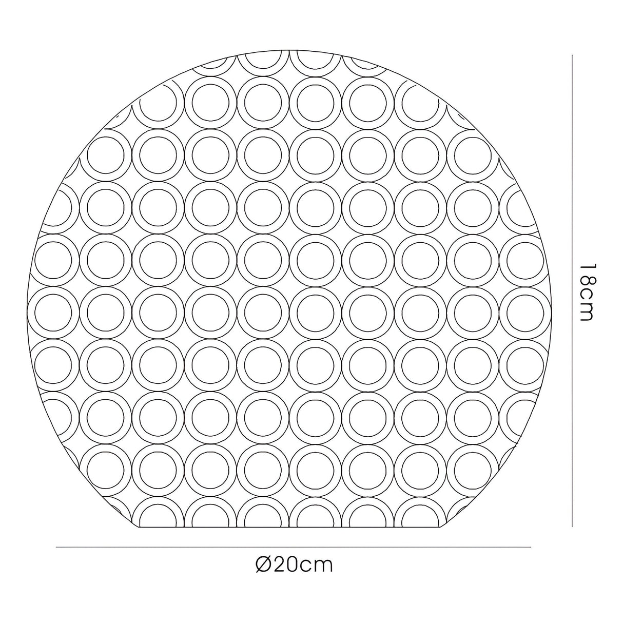 Kudo Crystal Ball Crystal Lampshade - Antique Brass