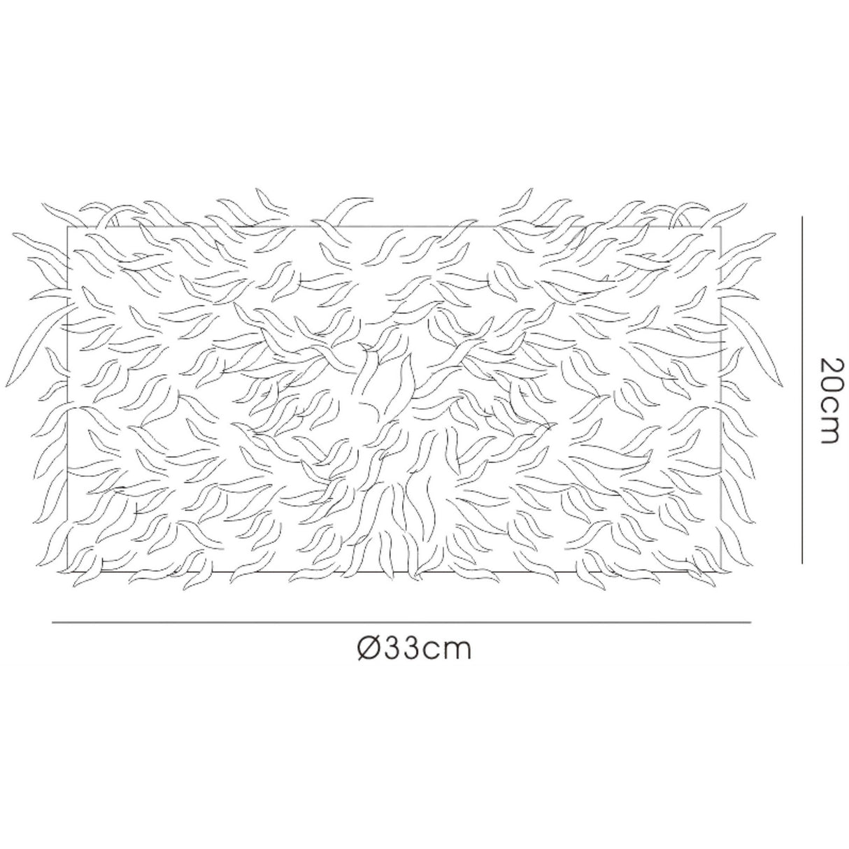 Arqus Feather Lampshade - White, 33 x 20cm