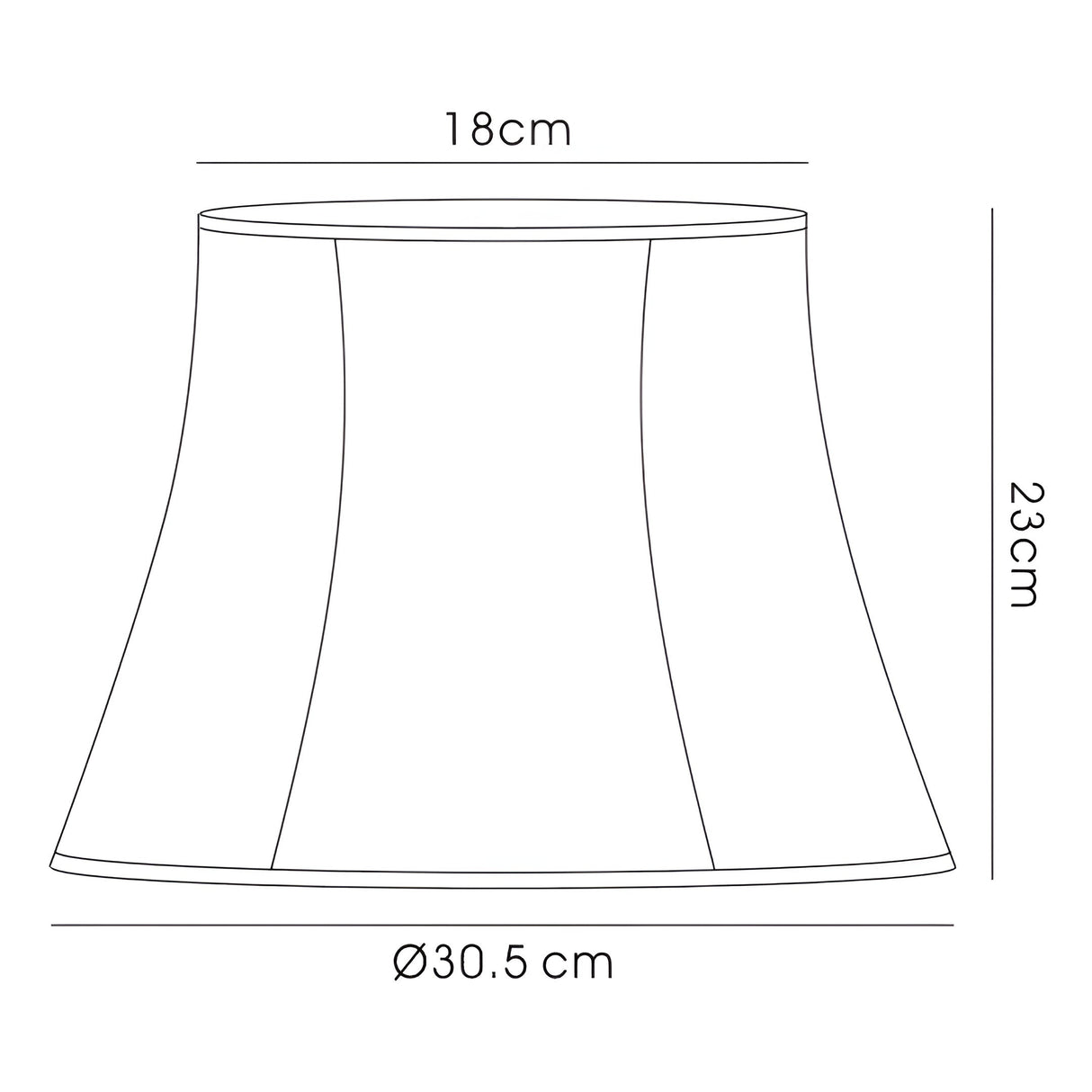 Cusco Medium Hexagon Lampshade - Cream, 18/30.5cm x 23cm