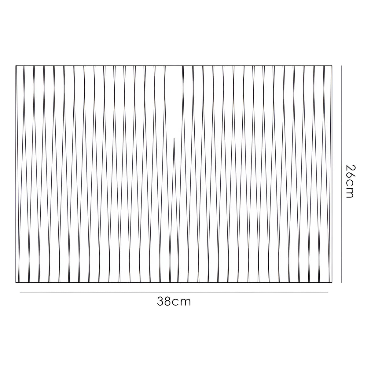 Florence Round Floor Lamp Lampshade - Black, 38 x 26cm