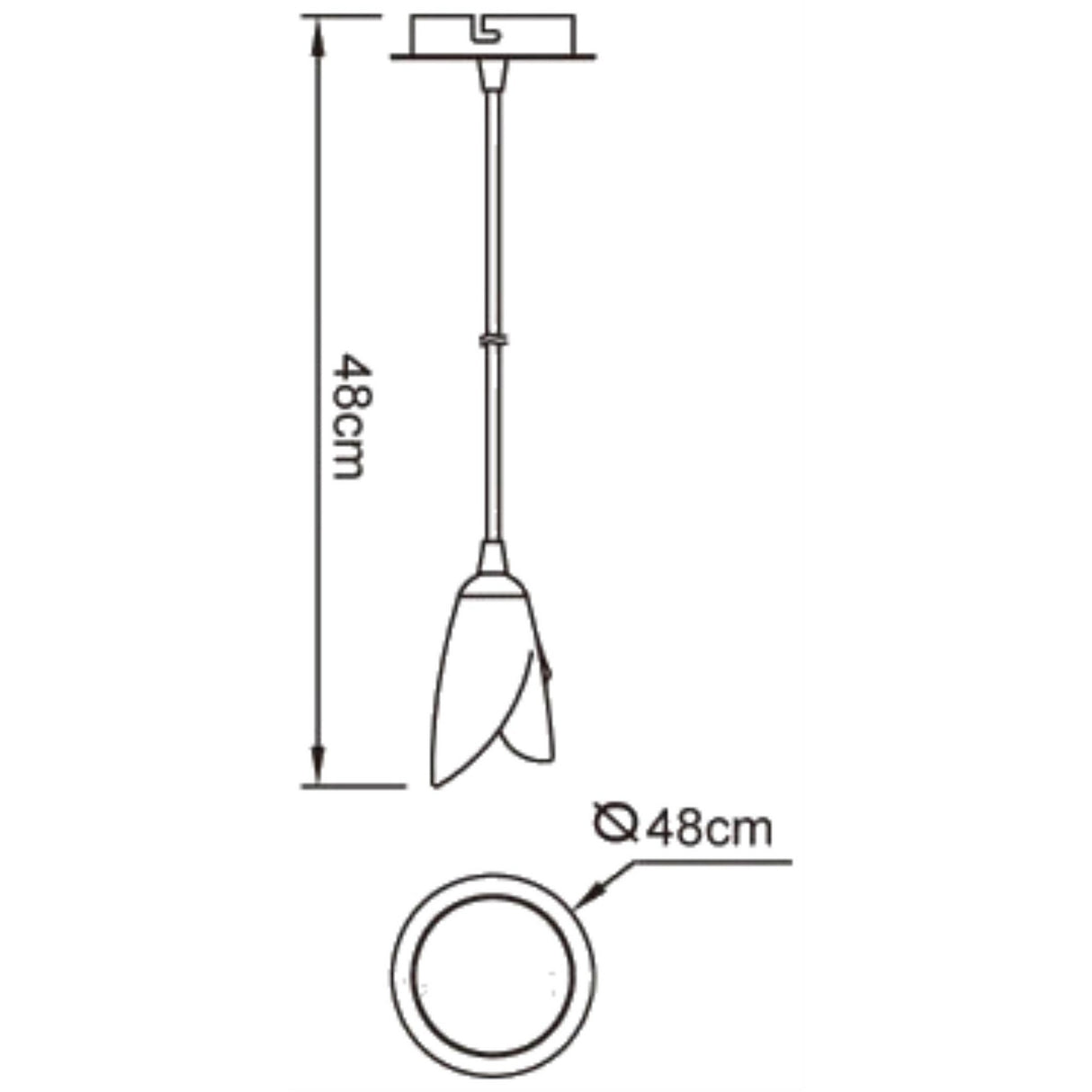 Pietra 10cm 1 Light Pendant Light - Antique Brass