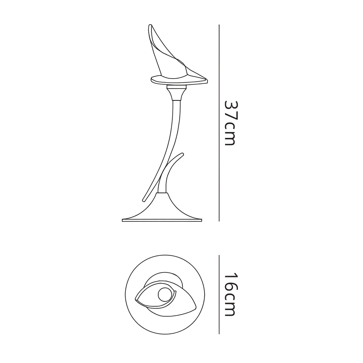 Flavia 1 Light Table Lamp - Antique Brass