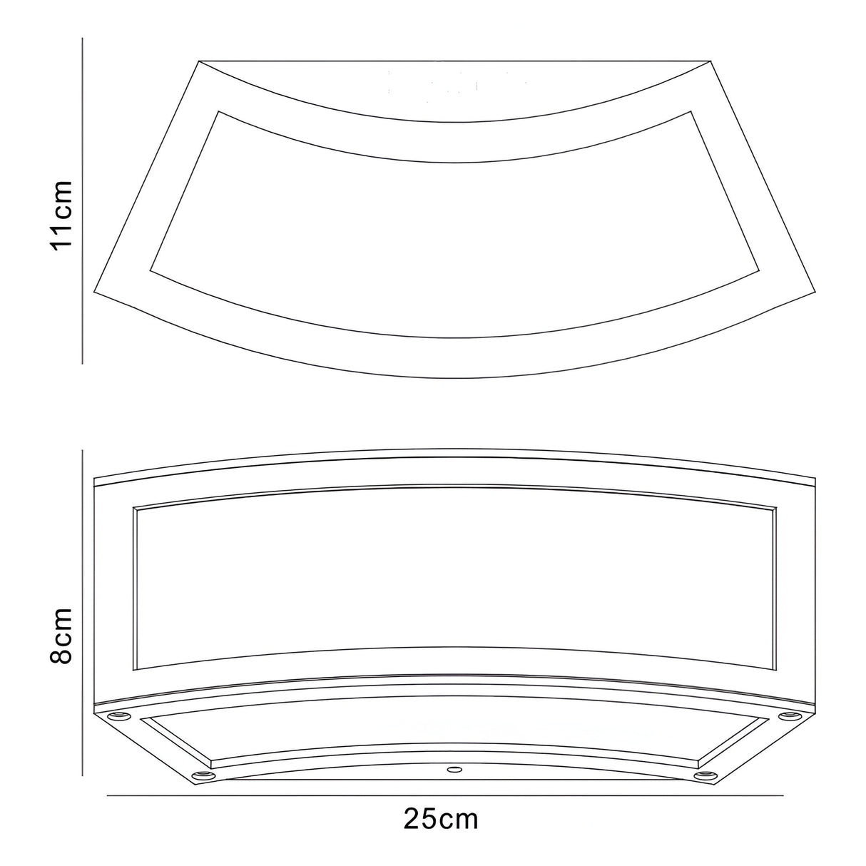 Duna 1 Light Wall Light E27 - Polished Chrome