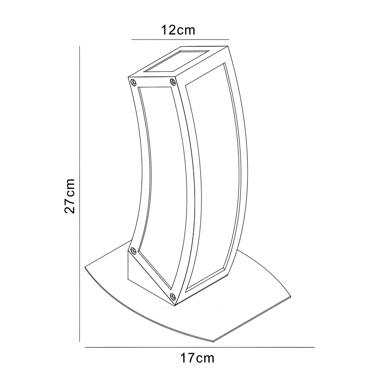 Duna LED Table Lamp 15W 2700K - Chrome