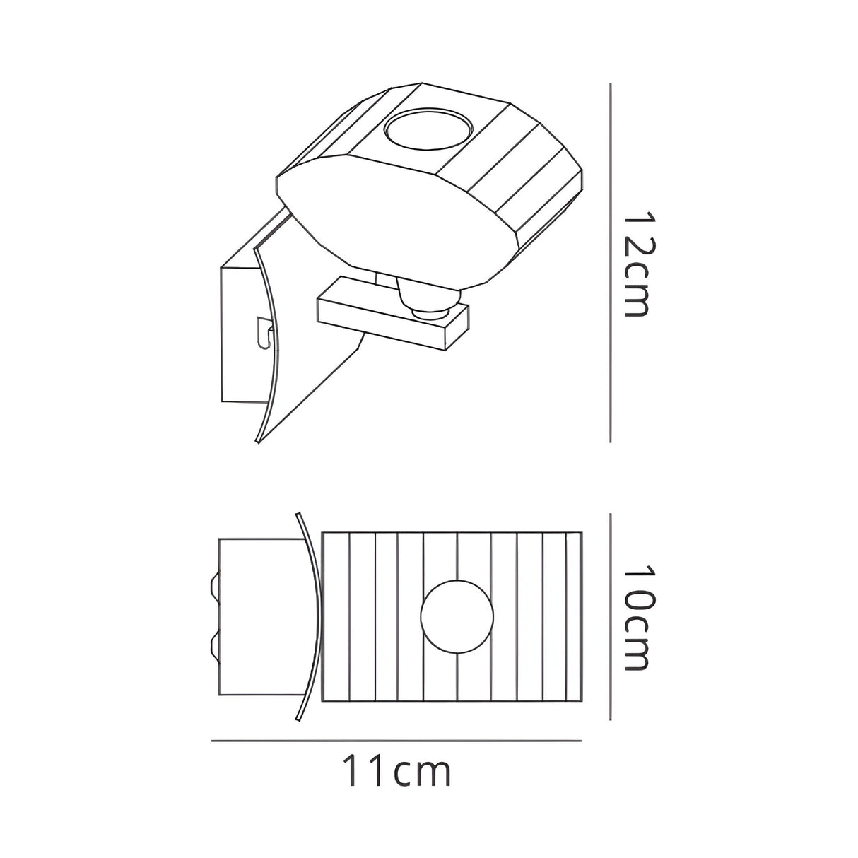 Alfa 1 Light Wall Lamp - Polished Chrome