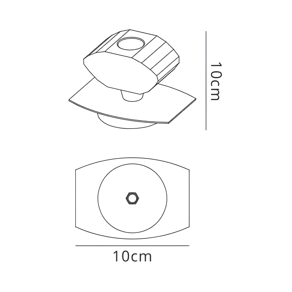 Alfa Small 1 Light Crystal Table Lamp - Polished Brass