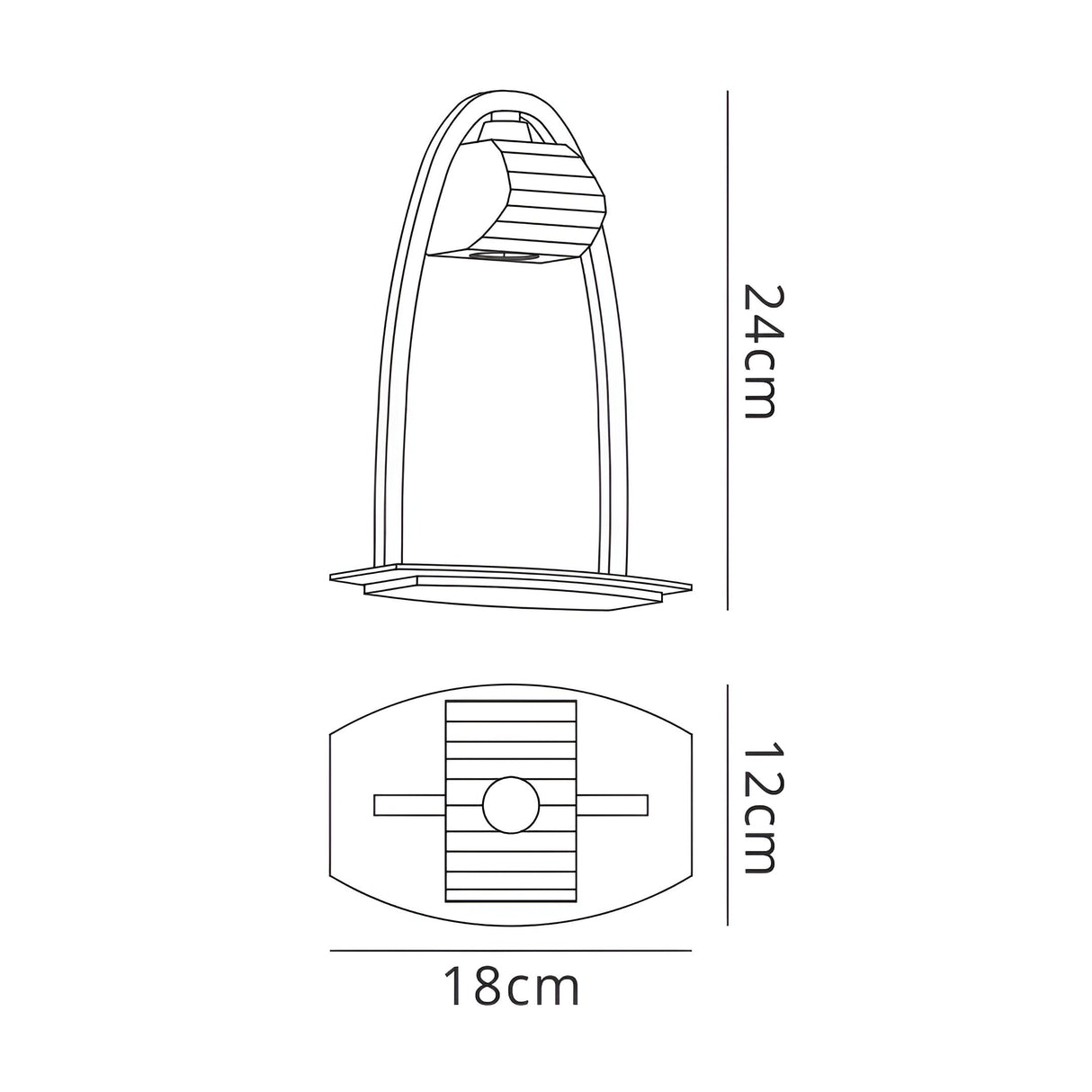 Alfa 1 Light Crystal Table Lamp - French Gold