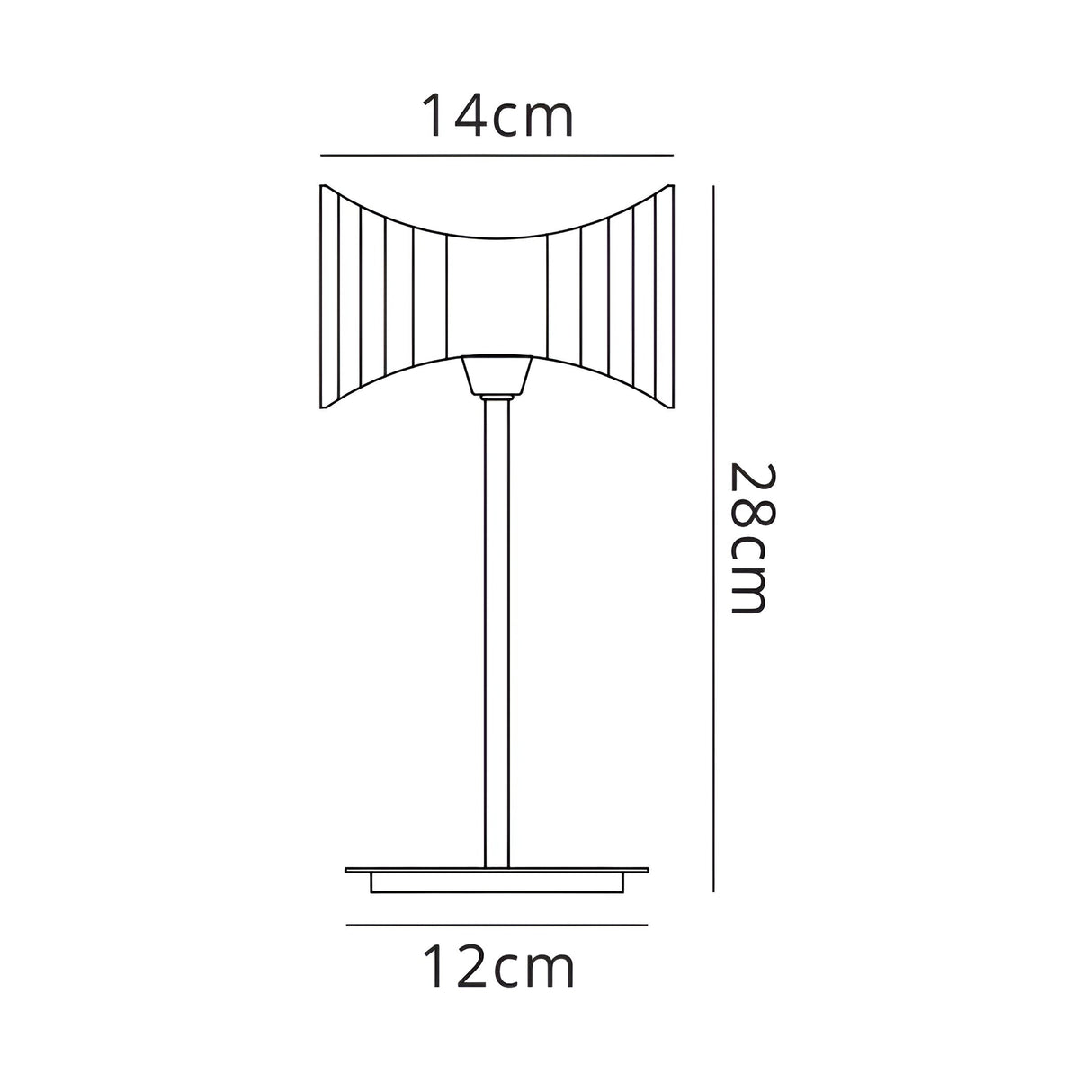Kromo Straight Frame 1 Light Table Lamp - Antique Brass