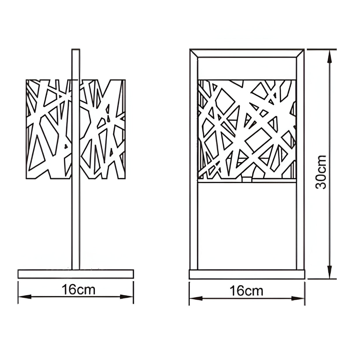 Tokio 1 Light Table Lamp - Polished Chrome/Gloss Black