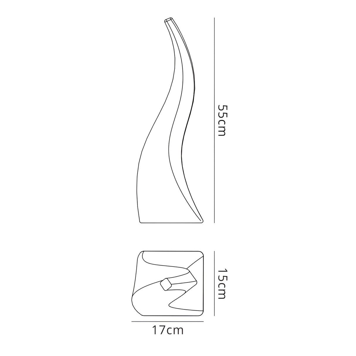 Flame 1 Light Large Outdoor Table Lamp - Opal White