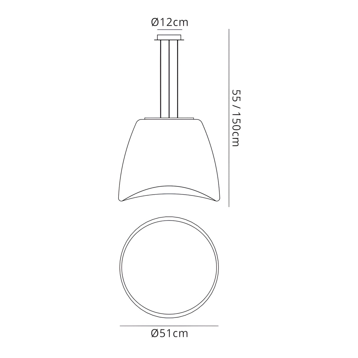 Cool 3 Light Outdoor Glass Pendant Light – Matt White & Opal White