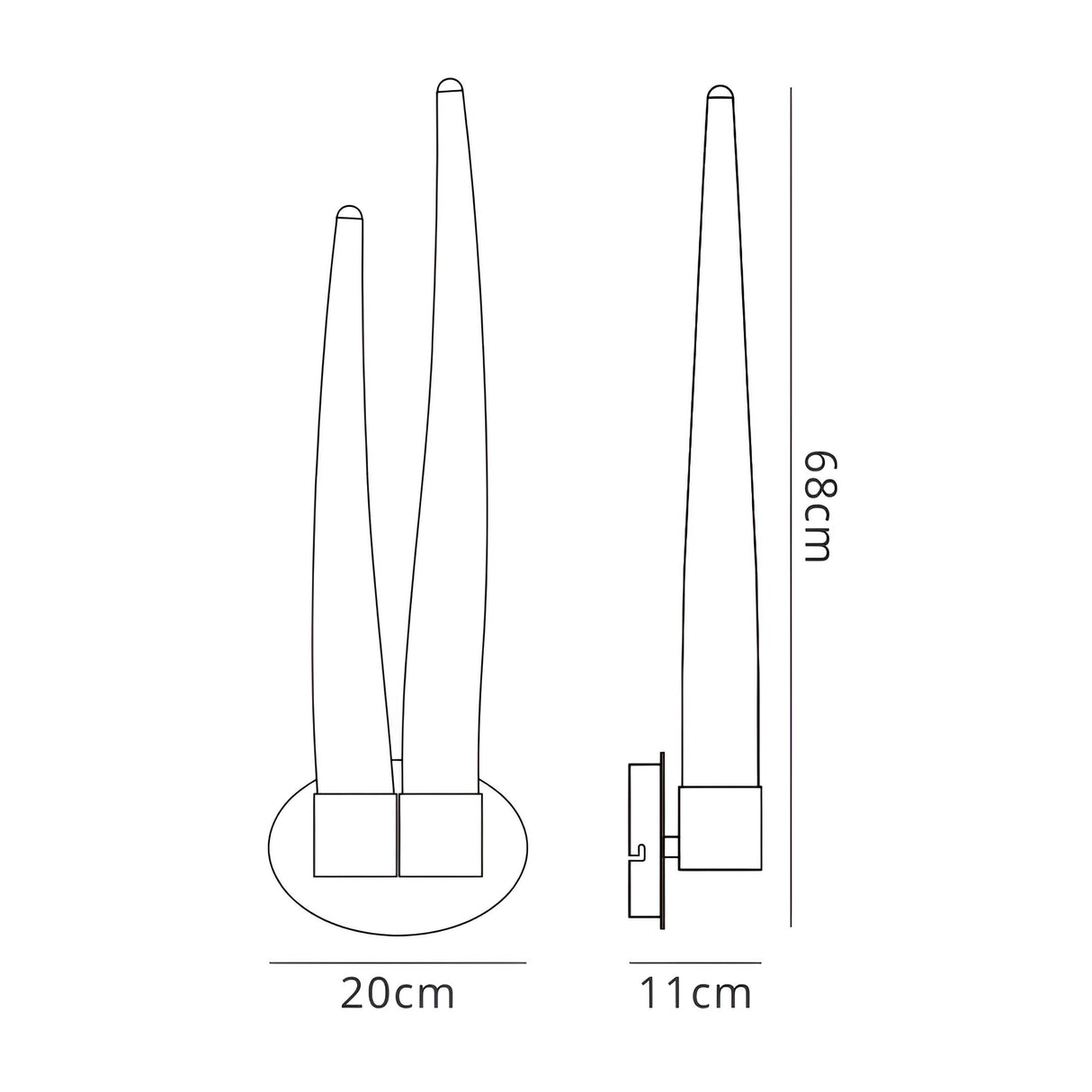 Estalacta 2 Light Bathroom Wall Light - Silver/Opal White