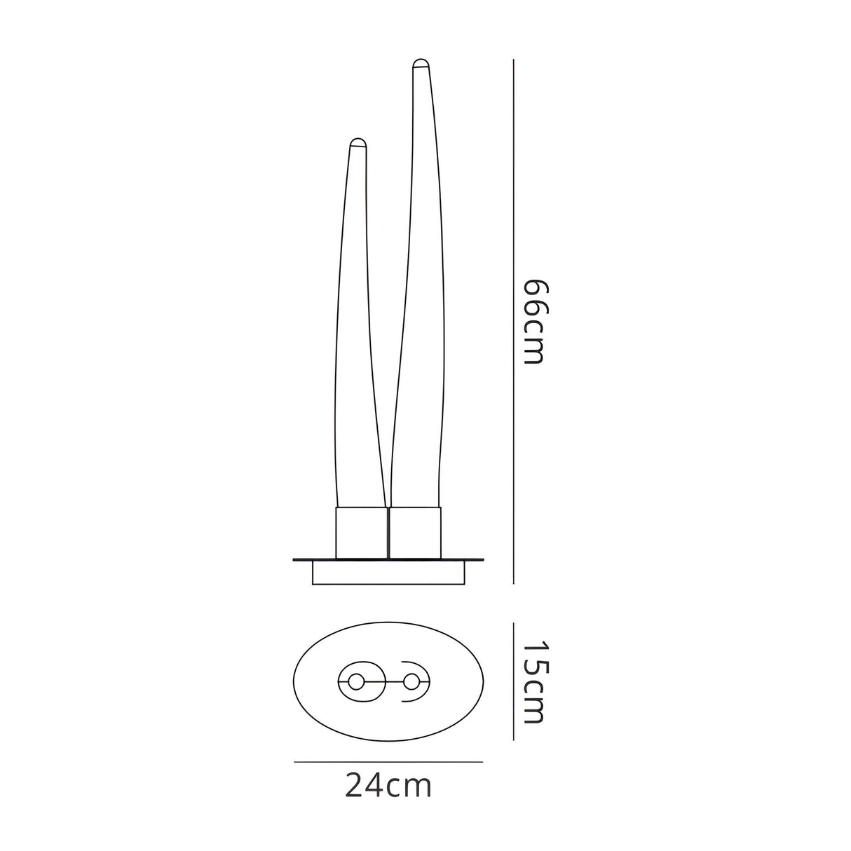 Estalacta 2 Light Outdoor Table Lamp - Silver/Opal White