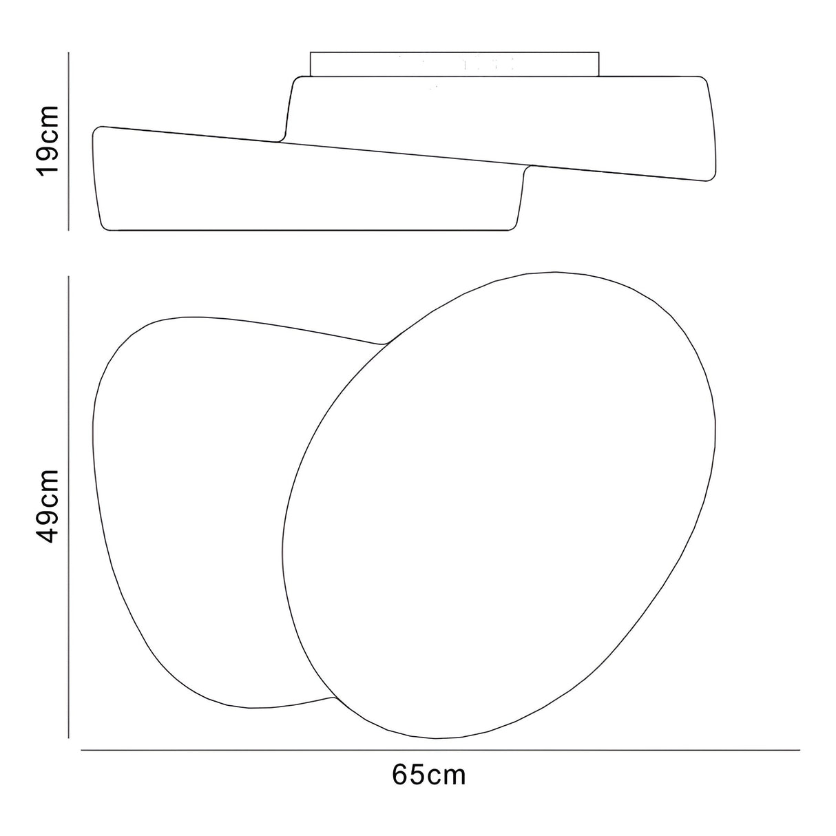 Ufo 4 Light Outdoor Flush Ceiling Light - Matt White/Opal White