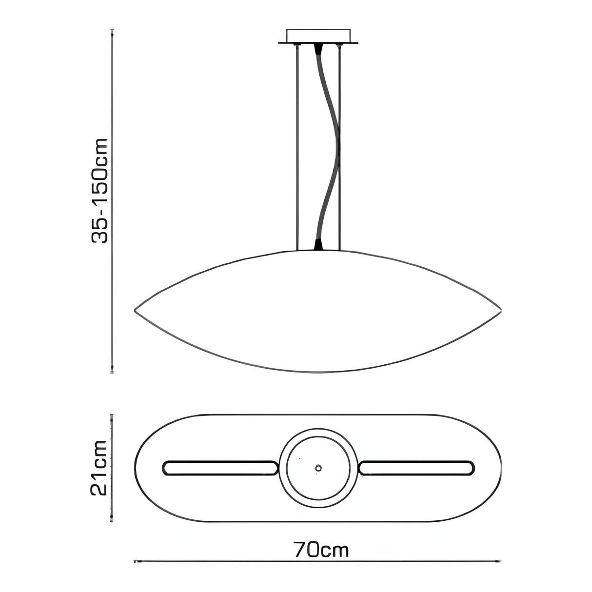 Pasion 4 Light Pendant Light – Gloss White & Polished Chrome